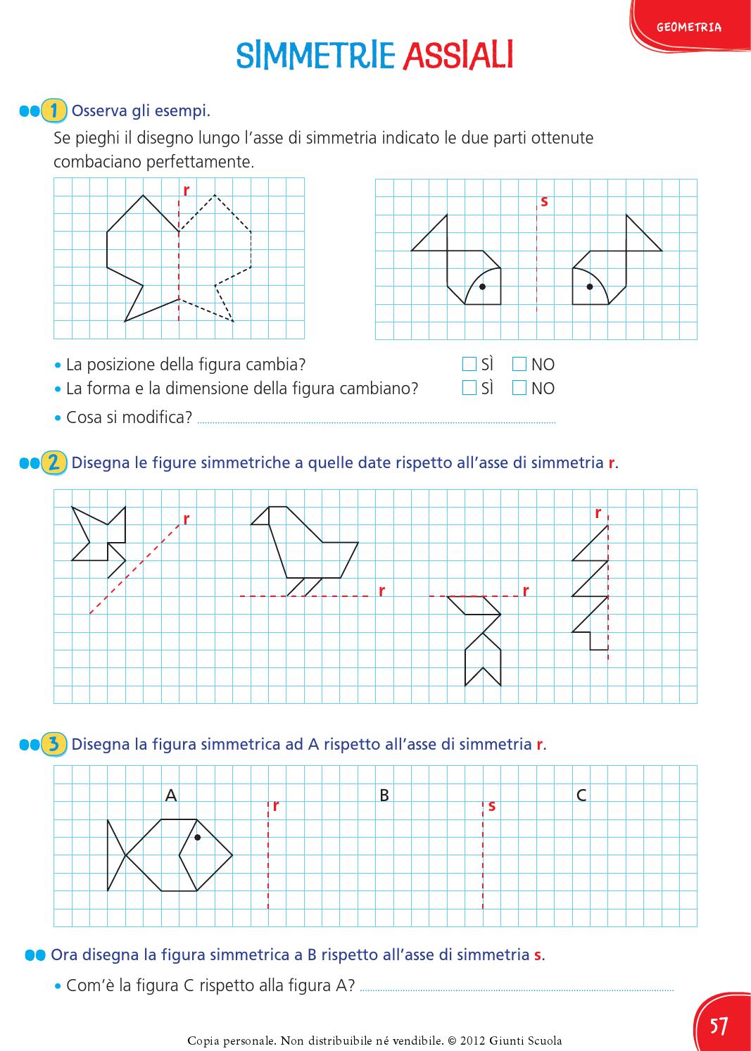 Come si disegnano le figure simmetriche