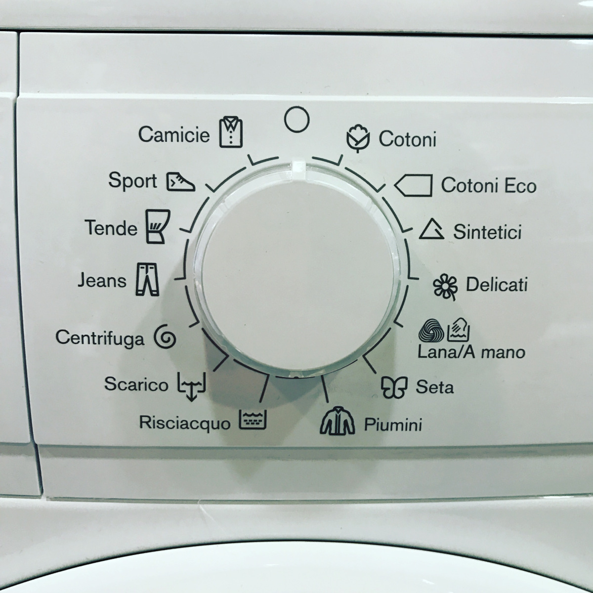 Qual e il simbolo del risciacquo della lavatrice