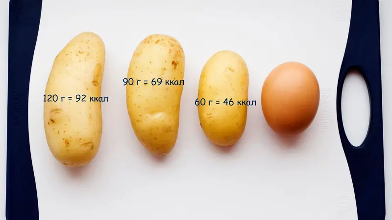 Quanto pesa una patata