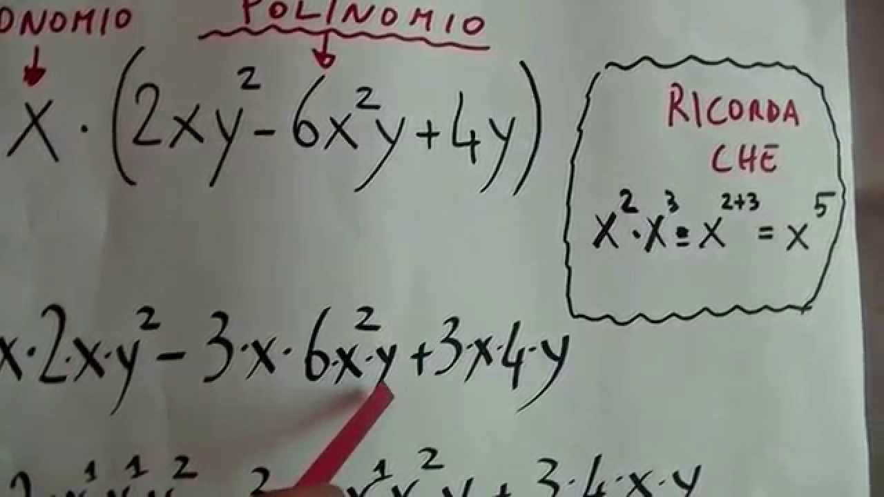 Differenza tra monomio e polinomio